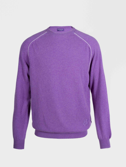 Patrick Hellmann Collection100% Cashmere Purple Sweaterimage585